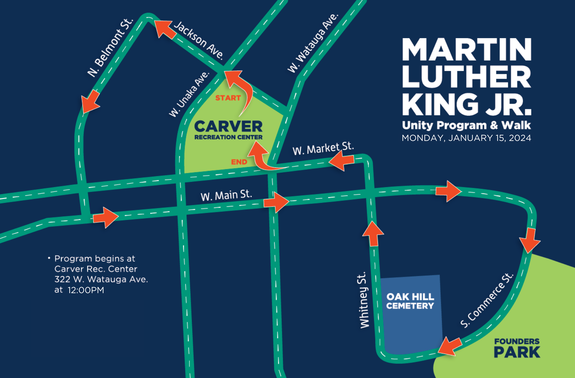 MLK Walk Map